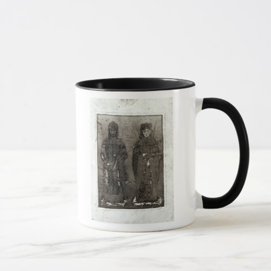 Mug Manuel I Comnenus et impératrice Maria d'Antioch (Droite)