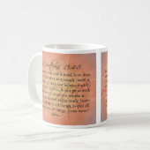 Mug Manuscrit d'amour d'écriture sainte de bible sur (Devant gauche)