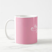 Mug Manuscrit de nom ou de monogramme de faveur de (Gauche)