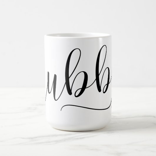 Mug Manuscrit manuscrit enveloppant de "mari" (Centre)