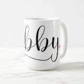 Mug Manuscrit manuscrit enveloppant de "mari" (Devant droit)