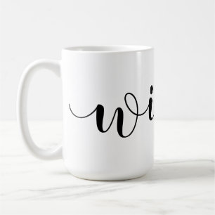 Mug Manuscrit manuscrit enveloppant de "Wifey"