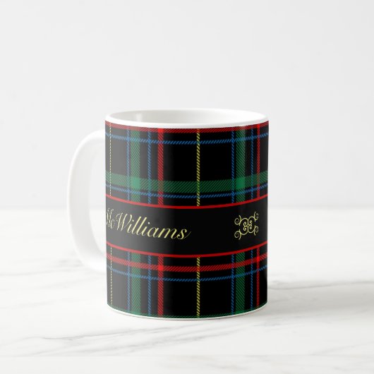 Mug Manuscrit vert fait sur commande de plaid de (Devant gauche)