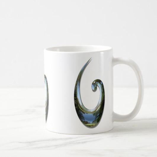 Mug Maori Poisson Hook - Chrome (Droite)