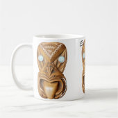 Mug Maori sculptée Tiki Face Thunder_Cove (Gauche)