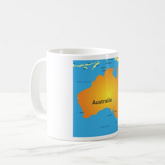 Mug Map Of Australia (Devant gauche)