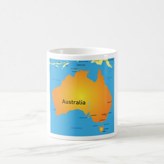 Mug Map Of Australia (Centre)