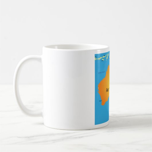 Mug Map Of Australia (Gauche)