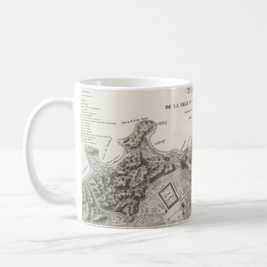 Mug Mapa da cidade do Rio de Janeiro (1820) (Gauche)