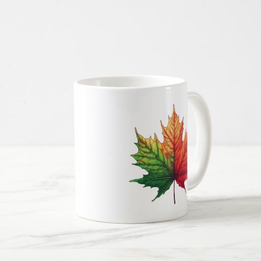 Mug Maple Fall Leaf Classic Ceramic (Devant droit)
