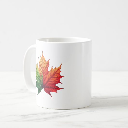 Mug Maple Fall Leaf Classic Ceramic (Devant gauche)