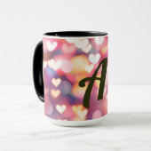 Mug maquette de lettres (Devant gauche)