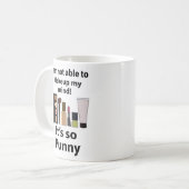 Mug Maquillage amusant de jeu de mot (Devant gauche)