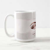 Mug Maquillage Artiste Eyebrow Eyes Lashes Rose Gold (Gauche)