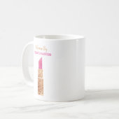 Mug Maquillage Artiste Gold Sequin Aquarelle Beauté Sa (Devant gauche)