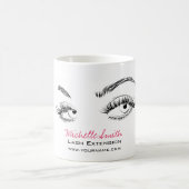 Mug Maquillage Artiste Lashes Brosse Aquarelle rose (Centre)