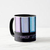 Mug Maquillage Artiste Violet Bleu Eyeshadow (Devant gauche)