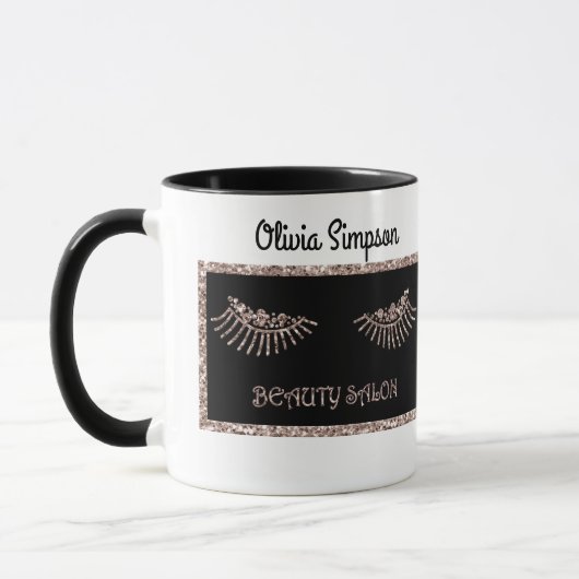 Mug Maquillage Artiste Yeux Lashes Parties scintillant (Gauche)
