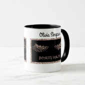 Mug Maquillage Artiste Yeux Lashes Parties scintillant (Devant droit)