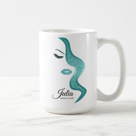 Mug Maquillage avec effet parties scintillant (Droite)