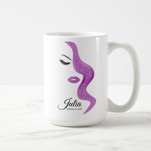 Mug Maquillage avec effet parties scintillant (Droite)