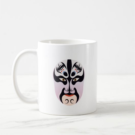 Mug Maquillage d'opéra de Pékin Zhang Fei (Gauche)