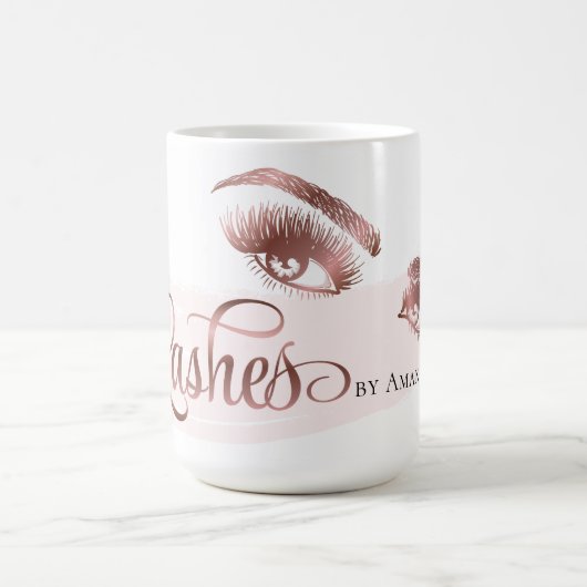 Mug Maquillage Eyebrow Eyes Lashes Parties scintillant (Centre)