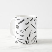 Mug Maquillage, mascara, lèvres, rouge à lèvres, cils (Devant gauche)