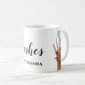 Mug Maquillage moderne Eyebrow Eyes Lashes Girls (Devant droit)