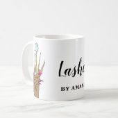 Mug Maquillage moderne Eyebrow Eyes Lashes Girls (Devant gauche)