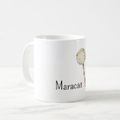 Mug Maracas Mexicaines Rose Vert Or (Devant gauche)