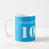 MUG MARADONA 10 / NAPOLI JERSEY AUTOGRAPHIE IMPRIMÉE M (Gauche)