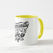 Mug Marathi court sur le café (Devant droit)