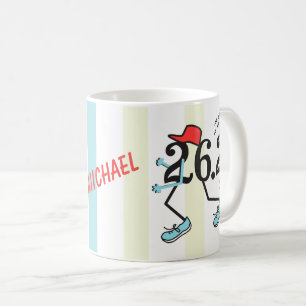 Mug Marathon amusant PERSONNALISÉ 26.2 © Don pour co