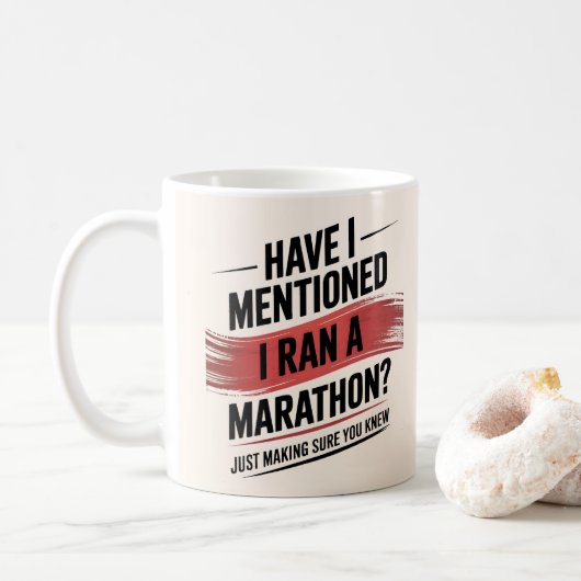 Mug Marathon de 26,2 miles (Avec donut)