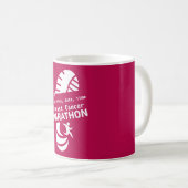 Mug Marathon de charité promotion de marchandises (Devant droit)