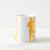 Mug Marathon de course sur la route du coureur côté sa (Centre)