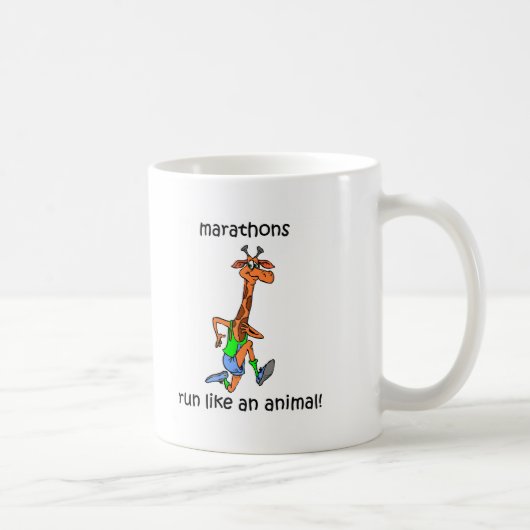 Mug Marathon mignon et drôle (Droite)