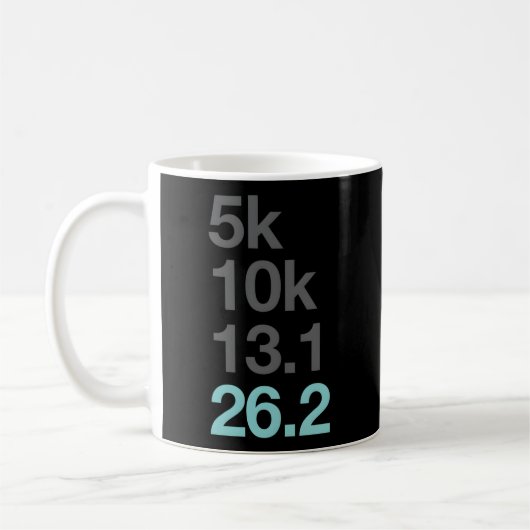Mug Marathon Runners 5K 10K 131 262 Marathoner (Gauche)