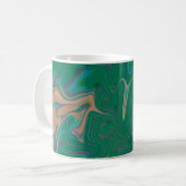Mug Marble Forms – Green & Gold Natural Flow (Devant gauche)