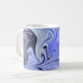 Mug Marble Forms – White & Grey Minimal Texture (Devant gauche)