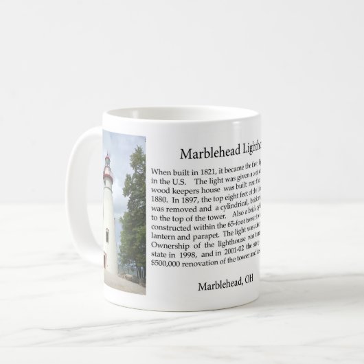Mug Marblehead Lighthouse histoire muette (Devant gauche)