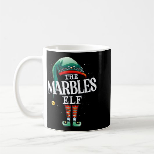 Mug Marbles Elf Christmas Group Xmas Pajama Party (Gauche)