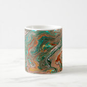 Mug Marbre abstrait arrière - plan acrylique. Marbling (Centre)