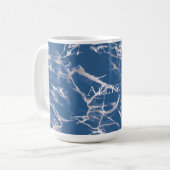 Mug Marbre Argent Bleu (Devant gauche)