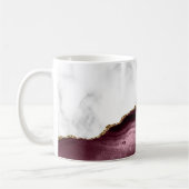 Mug Marbre Blanc Agate de Bourgogne Doré (Gauche)