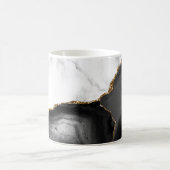 Mug Marbre Blanc Agate Noire Dorée (Centre)