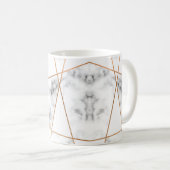 Mug Marbre blanc avec Gold Lines Joli (Devant droit)