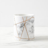 Mug Marbre blanc avec Gold Lines Joli (Centre)