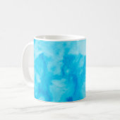 Mug Marbre blanc bleu texture avec motif naturel (Devant gauche)